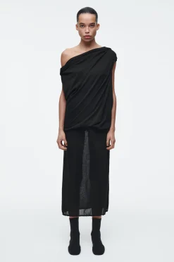 FALDA DE PUNTO TRANSPARENTE*COS New