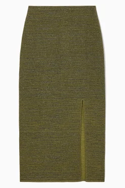 FALDA DE TUBO CON TEXTURA BRILLANTE*COS Fashion