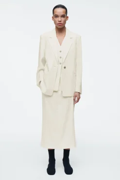 FALDA MIDI ESTRUCTURADA DE LINO*COS Discount