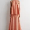 FALDA MIDI EVASÉ CON PANELES*COS Online
