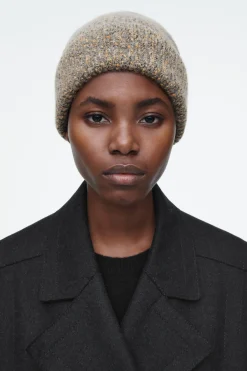 GORRO BEANIE DE MEZCLA DE LANA JASPEADA*COS Hot