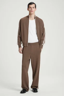 JOGGERS RECTOS DE PUNTO CON RAYA EN CONTRASTE*COS Hot