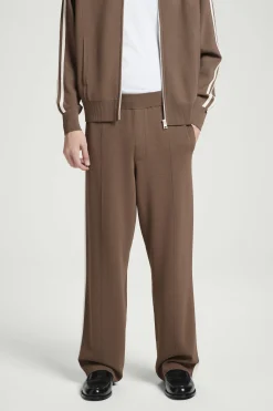 JOGGERS RECTOS DE PUNTO CON RAYA EN CONTRASTE*COS Hot