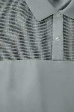 MESHPANEL POLO SHIRT*COS New