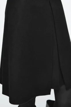 MINIFALDA LANA DOBLE FAZ CON DETALLE DE PLIEGUE*COS Fashion