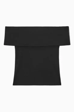 OFFTHESHOULDER JERSEY TOP*COS Discount