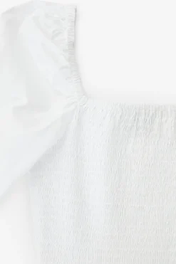 OFFTHESHOULDER SMOCKED MIDI DRESS*COS Clearance