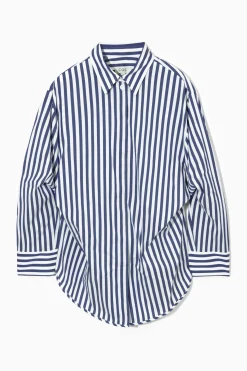 OVERSIZED WAISTED STRIPED SHIRT*COS Sale