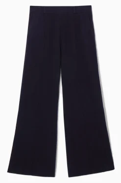 PANTALÓN ACAMPANADO DE LANA DE PUNTO*COS Discount