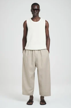 PANTALÓN ANCHO DE LINO CON CINTURA ELÁSTICA*COS Hot