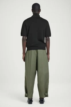 PANTALÓN ANCHO DE LINO CON CINTURA ELÁSTICA*COS Clearance