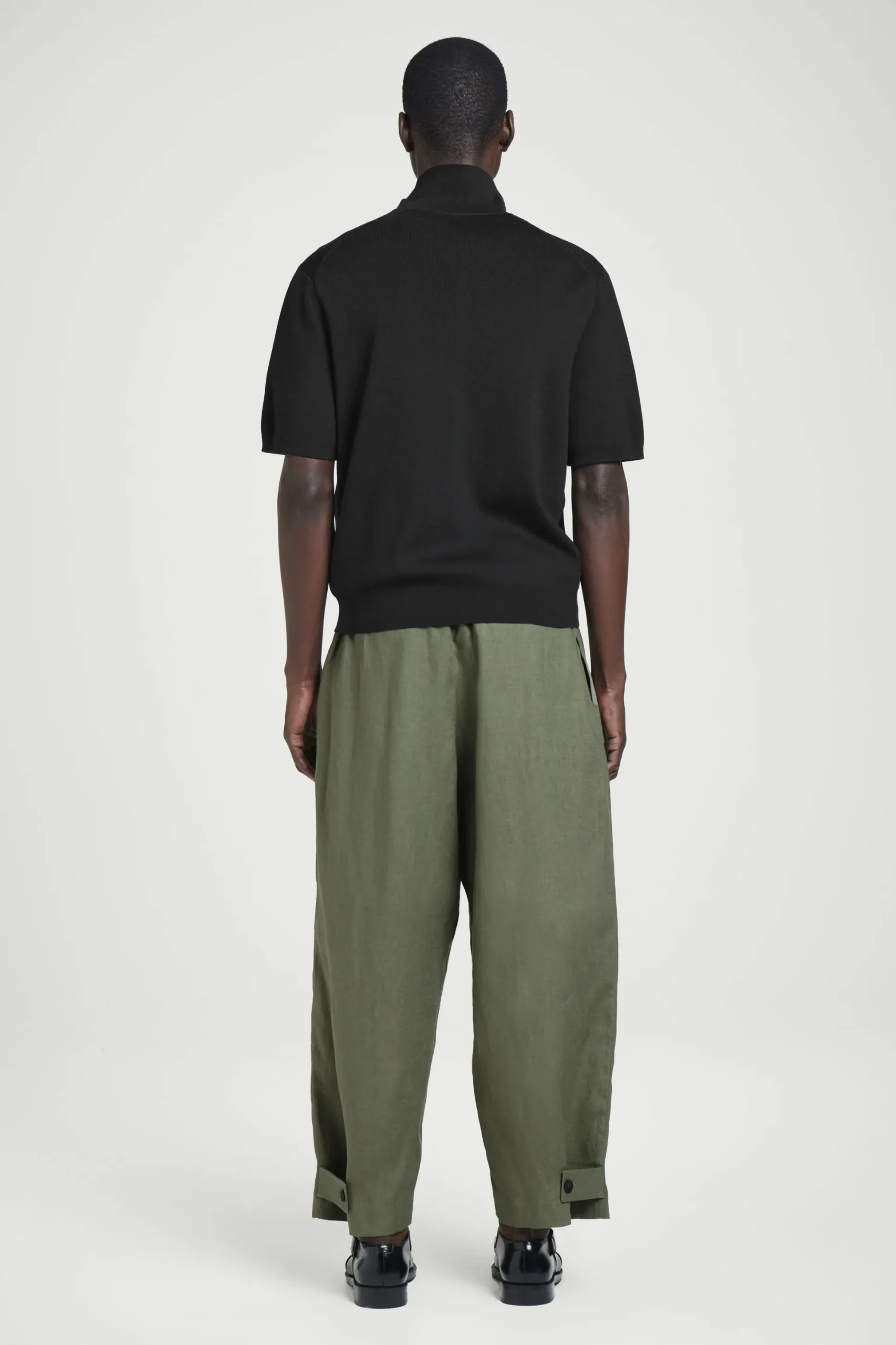 PANTALÓN ANCHO DE LINO CON CINTURA ELÁSTICA*COS Clearance