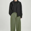 PANTALÓN BARREL FIT CON AJUSTE DE CORDÓN*COS Hot