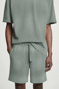 PANTALÓN CORTO DE ALGODÓN EFECTO LAVADO*COS Clearance