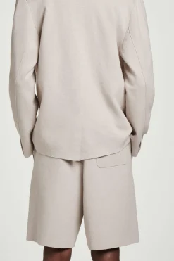 PANTALÓN CORTO DE PUNTO EN LINO*COS Online