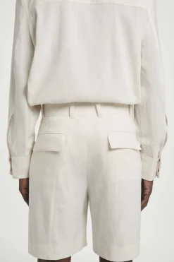 PANTALÓN CORTO DE TRAJE EN MEZCLA DE LINO*COS New