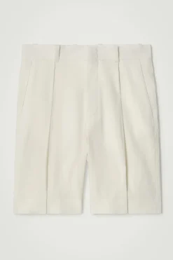 PANTALÓN CORTO DE TRAJE EN MEZCLA DE LINO*COS New