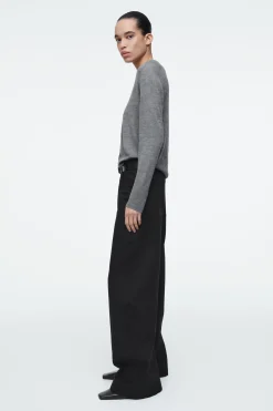 PANTALONES BARREL FIT DE ALGODÓN DECONSTRUIDOS*COS Hot