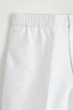 PANTALONES CORTOS DE LINO ELÁSTICO*COS Clearance