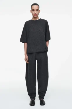 PANTALONES DE LANA MERINO HERVIDA*COS Clearance