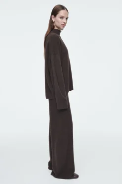PANTALONES DE PERNERA ANCHA DE CASHMERE PURO*COS Outlet
