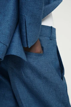 PANTALONES DE TRAJE DE CAMPANA DE LINO*COS Best