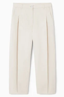 PANTALONES DENIM PLISADOS BARREL FIT*COS New