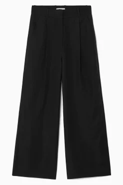 PANTALONES PERNERAS ANCHAS MEZCLA LINO RELAXED FIT*COS Clearance