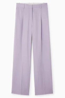 PANTALONES PERNERAS ANCHAS MEZCLA LINO RELAXED FIT*COS Clearance