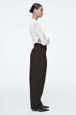PANTALONES PITILLO PLISADOS EN MEZCLA DE LANA*COS Fashion