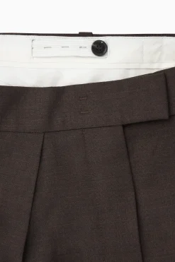 PANTALONES PLISADOS PERNERA ANCHA LANA RELAXED FIT*COS Online