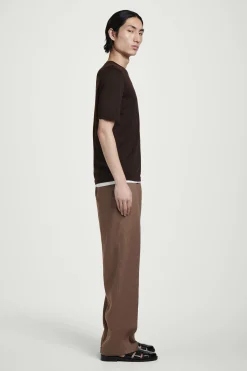 PANTALONES RECTOS DE LINO ELÁSTI*COS Fashion
