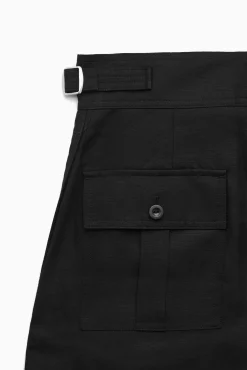 PLEATED LINENBLEND UTILITY SHORTS*COS Fashion