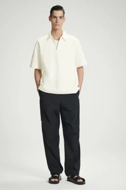 POLO CON MEDIA CREMALLERA DE SARGA DE ALGODÓN*COS Sale