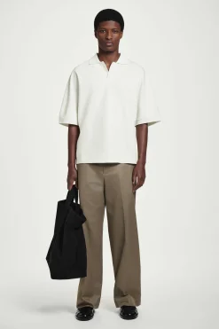 POLO DE ALGODÓN MERCERIZADO CON CUELLO ABIERTO*COS Outlet