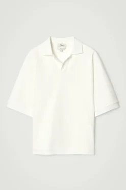 POLO DE ALGODÓN MERCERIZADO CON CUELLO ABIERTO*COS Outlet
