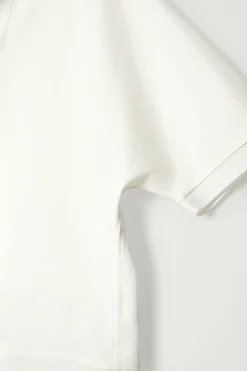 POLO DE ALGODÓN MERCERIZADO CON CUELLO ABIERTO*COS Outlet