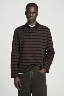 POLO DE MANGA LARGA A RAYAS*COS Outlet