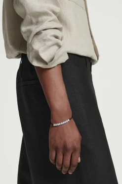 PULSERA DE CORDÓN DE PIEL CON ABALORIOS*COS New
