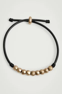 PULSERA DE CORDÓN DE PIEL CON ABALORIOS*COS Fashion