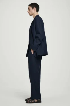 RELAXED LINEN STRAIGHTLEG TROUSERS*COS Clearance
