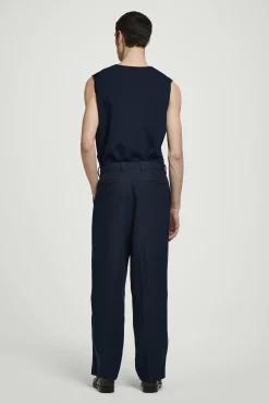 RELAXED LINEN STRAIGHTLEG TROUSERS*COS Clearance