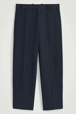 RELAXED LINEN STRAIGHTLEG TROUSERS*COS Clearance