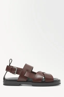 SANDALIAS CRUZADAS DE PIEL*COS New