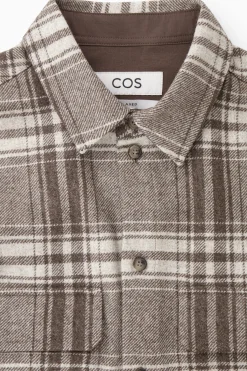 SOBRECAMISA DE FRANELA DE LANA A CUADROS*COS Best