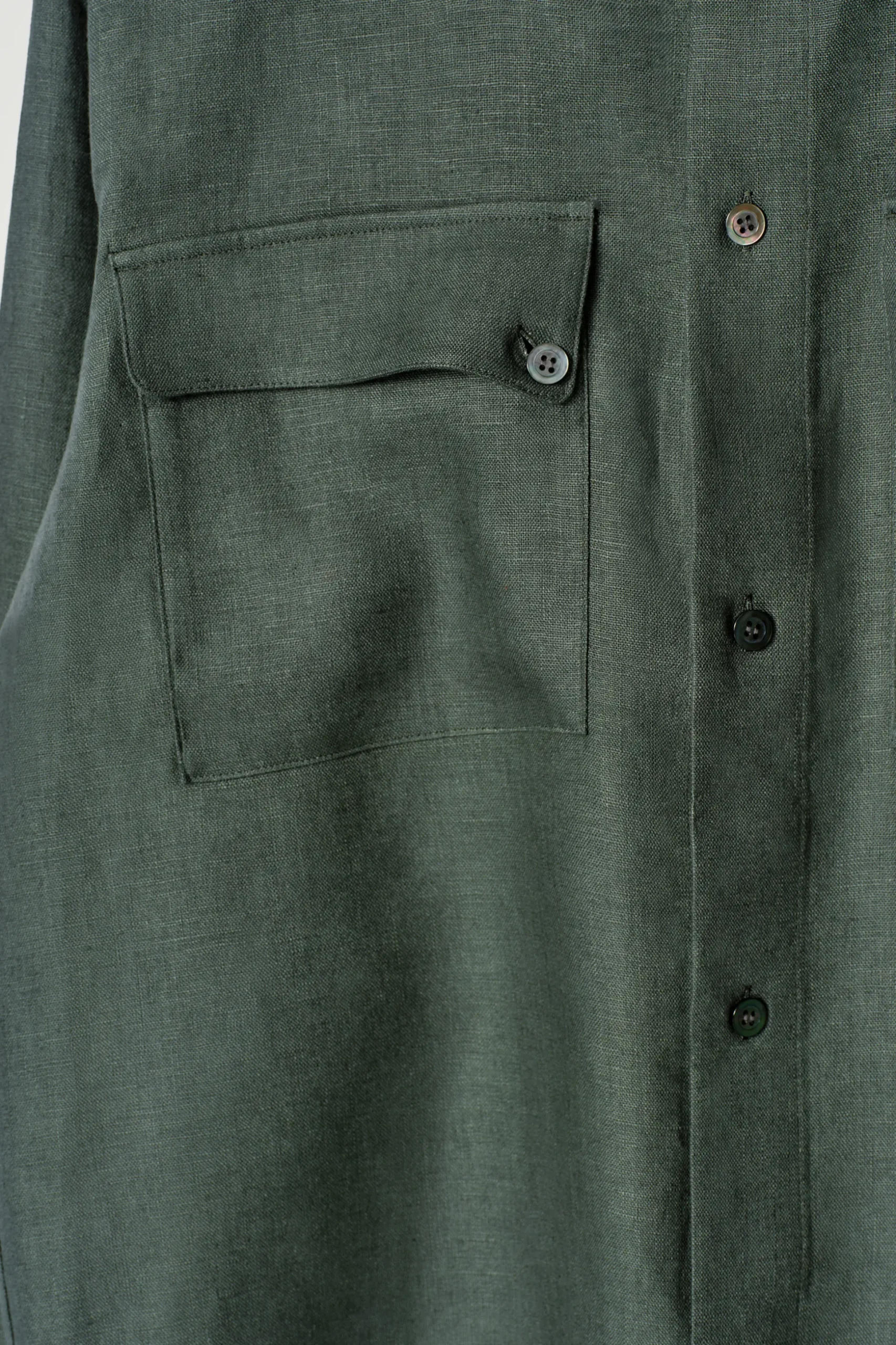SOBRECAMISA DE LINO CON CUELLO MAO*COS Online
