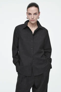 SOBRECAMISA SASTRERÍA LANA MOTEADA REGULAR FIT*COS Online