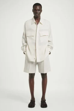 SOBRECAMISA UTILITY EN MEZCLA DE LINO*COS Fashion
