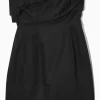 STRAPLESS LINENBLEND MINI DRESS*COS Clearance