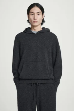 SUDADERA CON CAPUCHA DE CASHMERE HERVIDO*COS Sale
